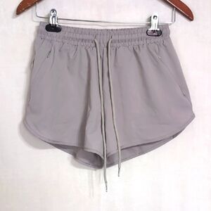 Unbranded Light Grey Athletic Running Shorts Size Small